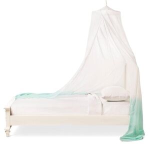 Pillowfort Dip Dye Bed Canopy White/Teal Ombre